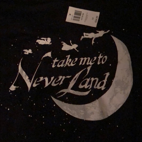 NWT Disney Peter Pan Neverland Dolman Sleeve Shirt - Picture 3 of 6